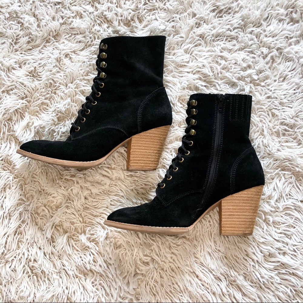 Jeffrey Campbell suede witch boots